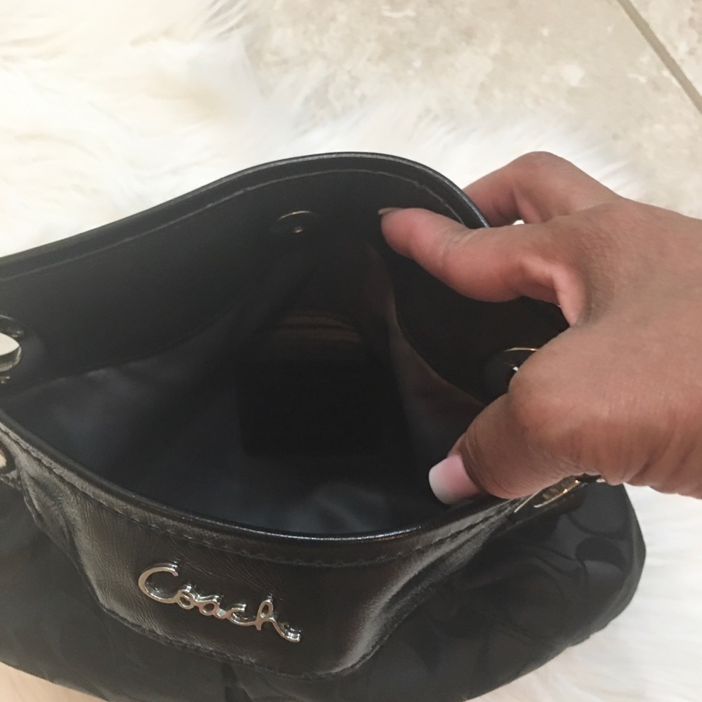Black Coach Handbag - Picture 7 of 10